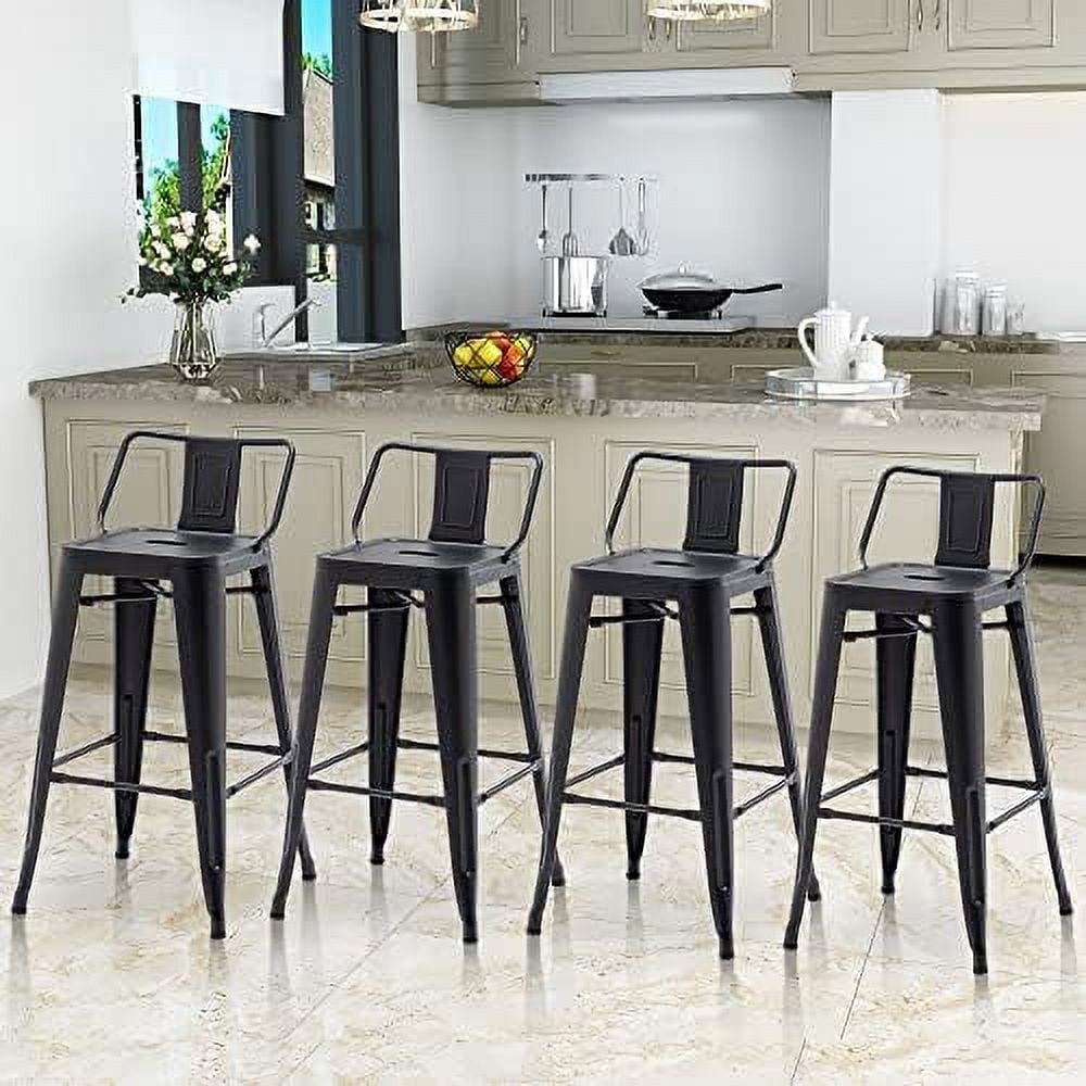 Metal Stools with Backs Kitchen Counter Stools Counter Height Stools