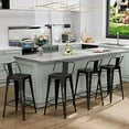 Metal Stools with Backs Kitchen Counter Stools Counter Height Stools