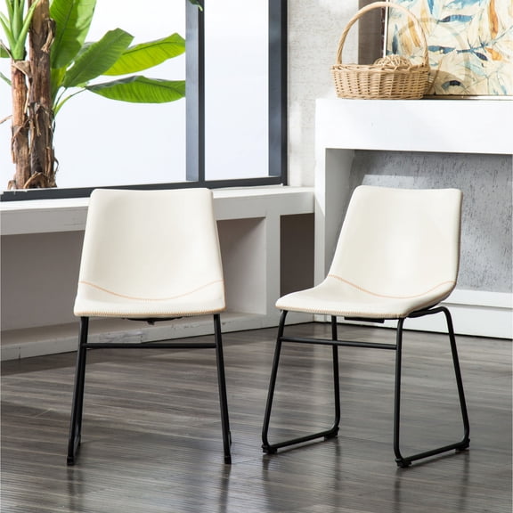 Metal Stools with White PU Leather/In Breakfast Nooks/Stylish and Functional Seating