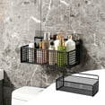 thumbnail image 1 of Metal Storage Basket, Wall Mounted Organizer, Wire Mesh Construction, 12.5 X 6 X 3 Inches, for Kitchen Spices and Bathroom Toiletries, Household Item Organizer, Silver, by FAJHHA, 1 of 7