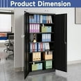 Metal Storage with 1 Drawer, 41.2" Steel Lockable Storage