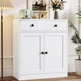 thumbnail image 1 of Metal Storage Cabinet, Multipurpose Storage Cabinet and 1 Drawer, 2-Tier Office Cabinet for Home, Living Room, Gym, Apartment (White), 1 of 8