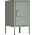 thumbnail image 1 of Metal Storage Cabinet,Small Storage Cabinets with Shelf,Metal Cabinet with Lock,Locker Nightstand for Bedroom,Living Room,Office,Green, 1 of 15