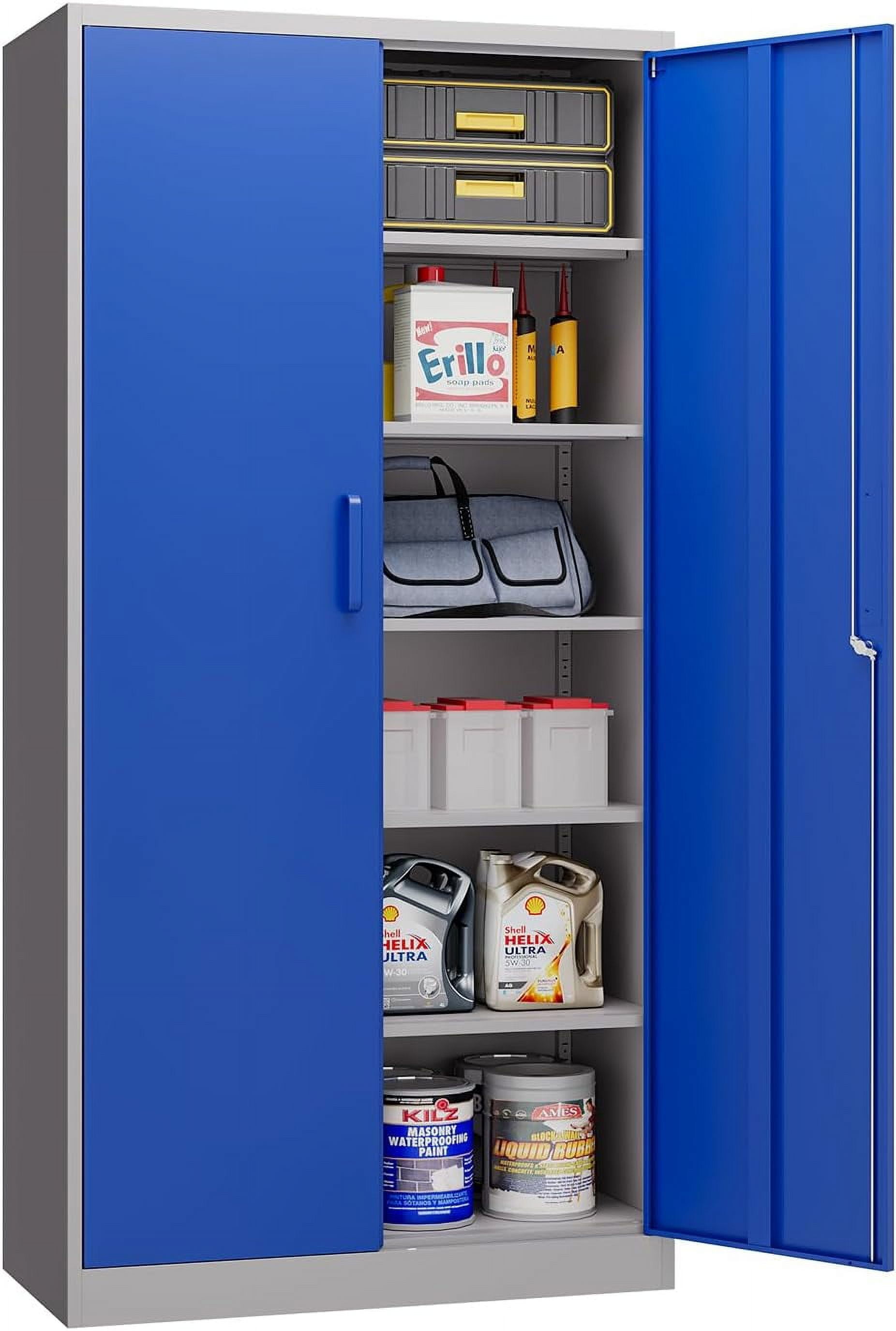 Metal Storage Cabinet with Wheels Storage Cabinet with Doors and