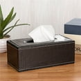 thumbnail image 1 of Metal Storage Rack,Leather Tissue Box Minimalist Home Hotel Car Mounted Leather Paper Suction Paper Box, 1 of 7
