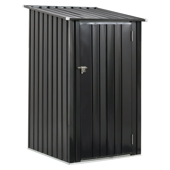 Metal Storage Shed 3x3 FT, Outdoor Garden Tool Shed, Steel Utility Shed with Lockable Door, Backyard Patio Storage