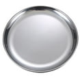 thumbnail image 1 of Metal Storage Tray Round Stainless Steel Snack Fruit Cosmetics Jewelry Storage Organizer Dinner Plates Container Decorations, 1 of 8
