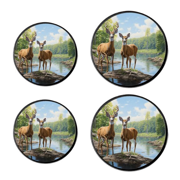 Metal Stove Burner Covers 4 Pcs ,Color Flowers pattern, Round Round Stove Burner Covers 8Inch And 10Inch