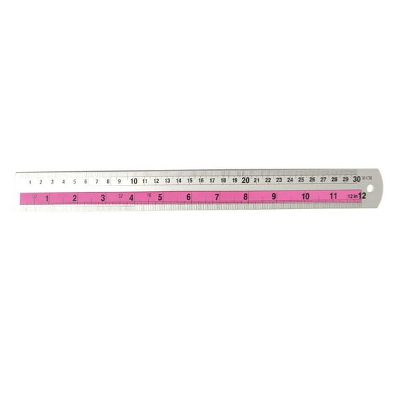 Metal Straight Edges Ruler Precise Measuring Tool for Crafting Cutting, Double Side Metric Ruler