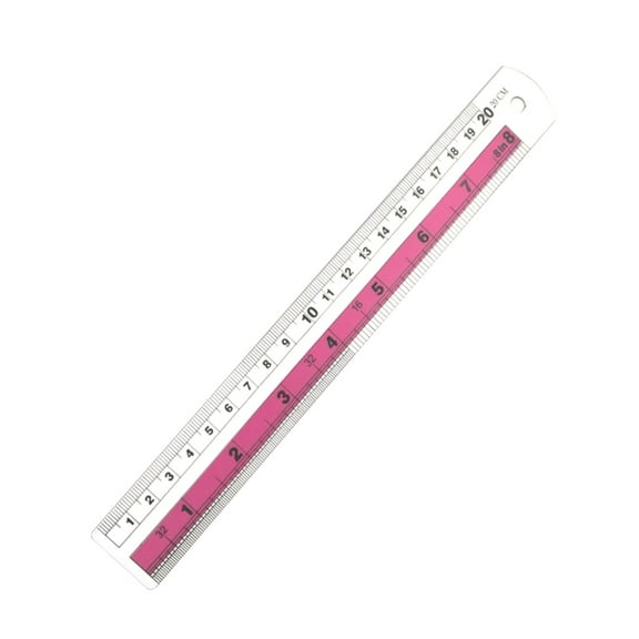 Metal Straight Edges Ruler Precise Measuring Tool for DIY Crafting Cutting, Double Side Imperials and Metric Ruler
