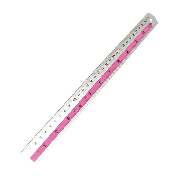 Metal Straight Edges Ruler Precise Measuring Tool for DIY Crafting Cutting, Double Side Imperials and Metric Ruler