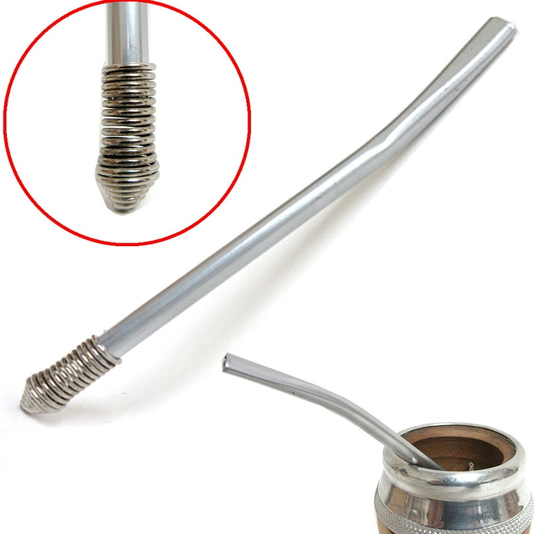 Metal Straw Filtered Bombilla for Yerba Mate or Tea Drink M47 New Ships  from USA