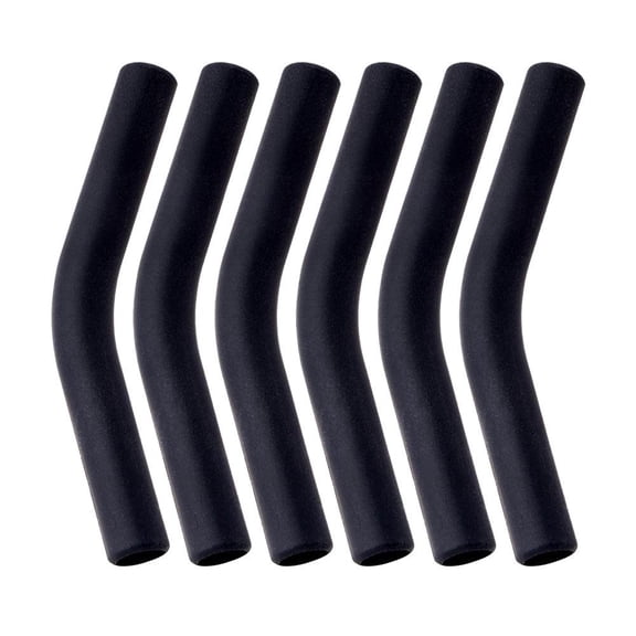 Metal Straw Silicone Tips, 6Pcs 8mm Reusable Silicone Straw Tips,Food Grade Rubber Metal Straws Tips Covers,Replacement Straw Extender Tip Silicone Straw Elbows Tips Fit for 8-10mm Diameter Straws