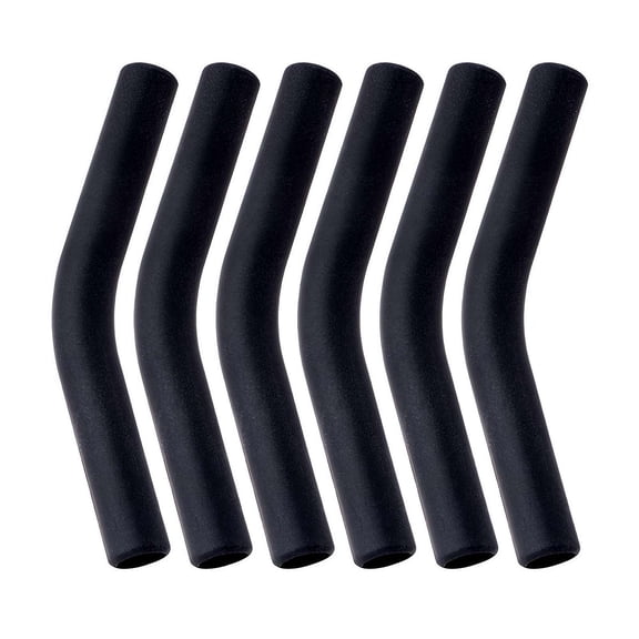 Metal Straw Silicone Tips, 6Pcs 8mm Reusable Silicone Straw Tips,Food Grade Rubber Metal Straws Tips Covers,Replacement Straw Silicone Straw Extender Straws Elbows Tips 8-10mm Fit Diameter Tip for H