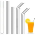 thumbnail image 1 of Metal Straws Reusable Straws Dishwasher Safe Stainless Steel Straws For 20 oz And 30 oz Tumbler, 1 of 5