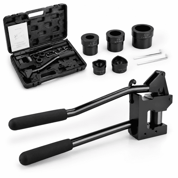 Metal Stud Punch Set for 7/8" 1-1/8" 1-11/32" Hole Kit for 20ga Steel Sheet