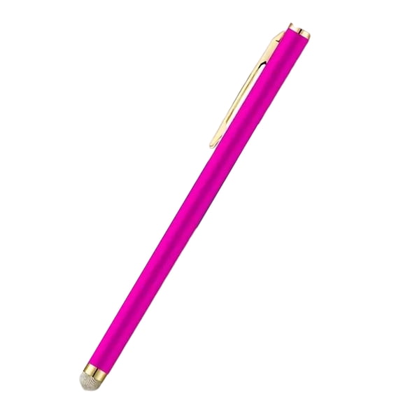 Metal Styluses Pen With Gold Clip Conductivity Cloth Tip For Phones Tablets Drawing Writing Touch Pen Ergonomic Design