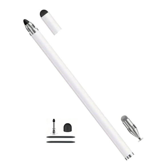 Metal Styluses Pen with Fiber/Silicone/Disk Tip MultiDevice Compatible Digital Art Note Taking Tool for Creators