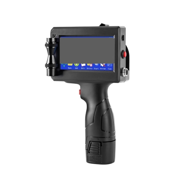 Metal Suitcase 12.7/25.4mm Handheld Inkjet Printer 28 Languages Bar Batch Code Date Number Expiry Date Label ,Fast-Drying Ink with Crisp Output