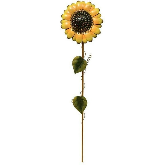 Metal Sunflower Garden Stake Large Sunflower Garden Patio Lawn Yard Stake Outdoor Decor 21''H