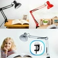 thumbnail image 1 of Metal Swing Arm Desk Lamp, Interchangeable Base & Clamp Arm Lamp, 1 of 7