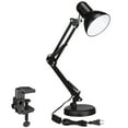 thumbnail image 1 of Metal Swing Arm Desk Lamps, Adjustable Table Lamp with Clamp, Architect Pixar Lamp for Bedroom, Study, Home Office, Replaceable Bulbs, Multi-Joint, 1 of 7