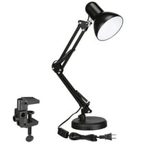Metal Swing Arm Desk Lamps, Adjustable Table Lamp with Clamp, Architect Pixar Lamp for Bedroom, Study, Home Office, Replaceable Bulbs, Multi-Joint