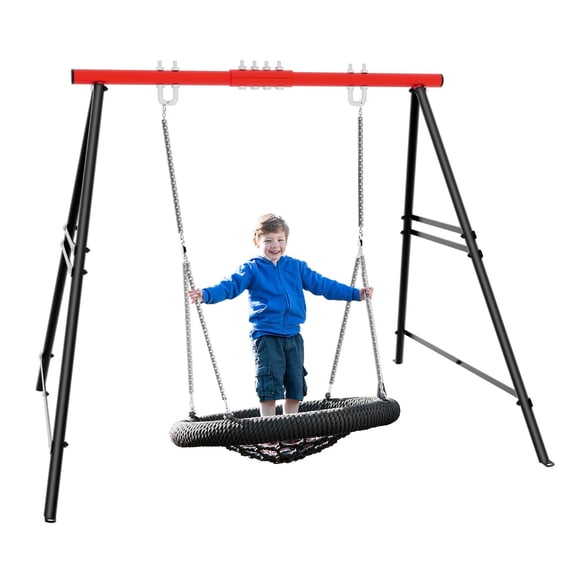 Ntiibcuy Swing Sets Metal Stand-Up Swing Stand