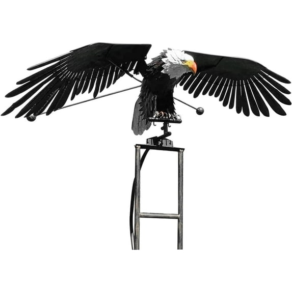 Metal Swinging Owl Wind Spinner for Yard and Garden Decor, Outdoor Metal Windmill Art Deco, Lawn Decorations Wind Sculpture and Spinner, Garden Stake Decorative Kinetic Sculpture