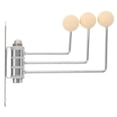 thumbnail image 1 of LOLIPPYY Wall-Mounted Coat Rack with Swivel Hooks - Adjustable Metal and Wooden Hangers for Entryway, Bedroom, Laundry Room Organization, 1 of 9
