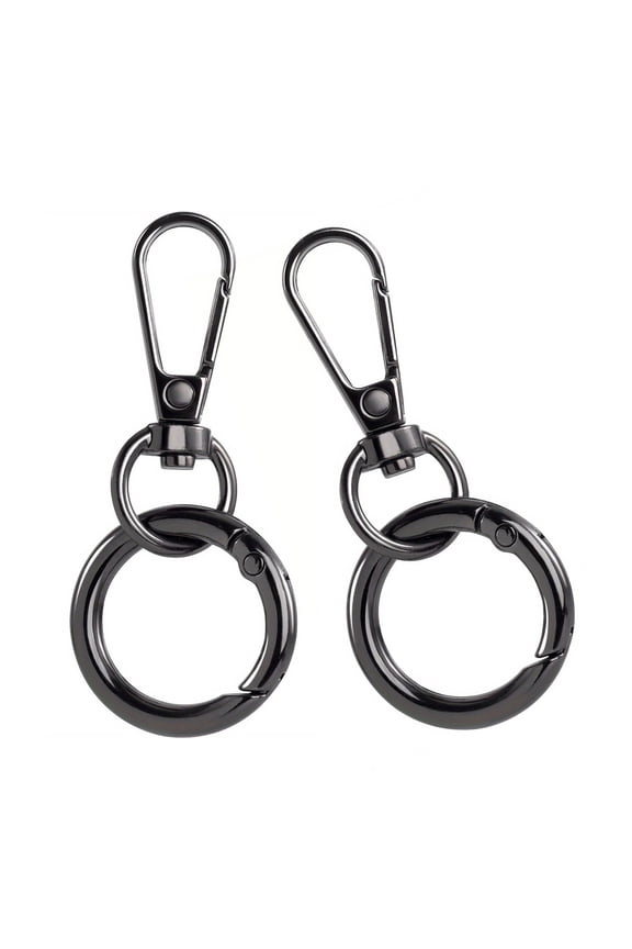 Metal Swivels Snaps Hook and Key Rings,Lobster Keychains Clasps and Key Chain Rings for Keychain Clip,Art Craft