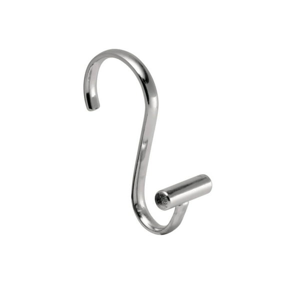 Metal T Bar Shower Curtain Hooks Set of 12 Chrome