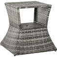 thumbnail image 1 of Metal Frame Table - Weather - Proof Rattan - Outdoor Recreation / Durable and Attractive, 1 of 5