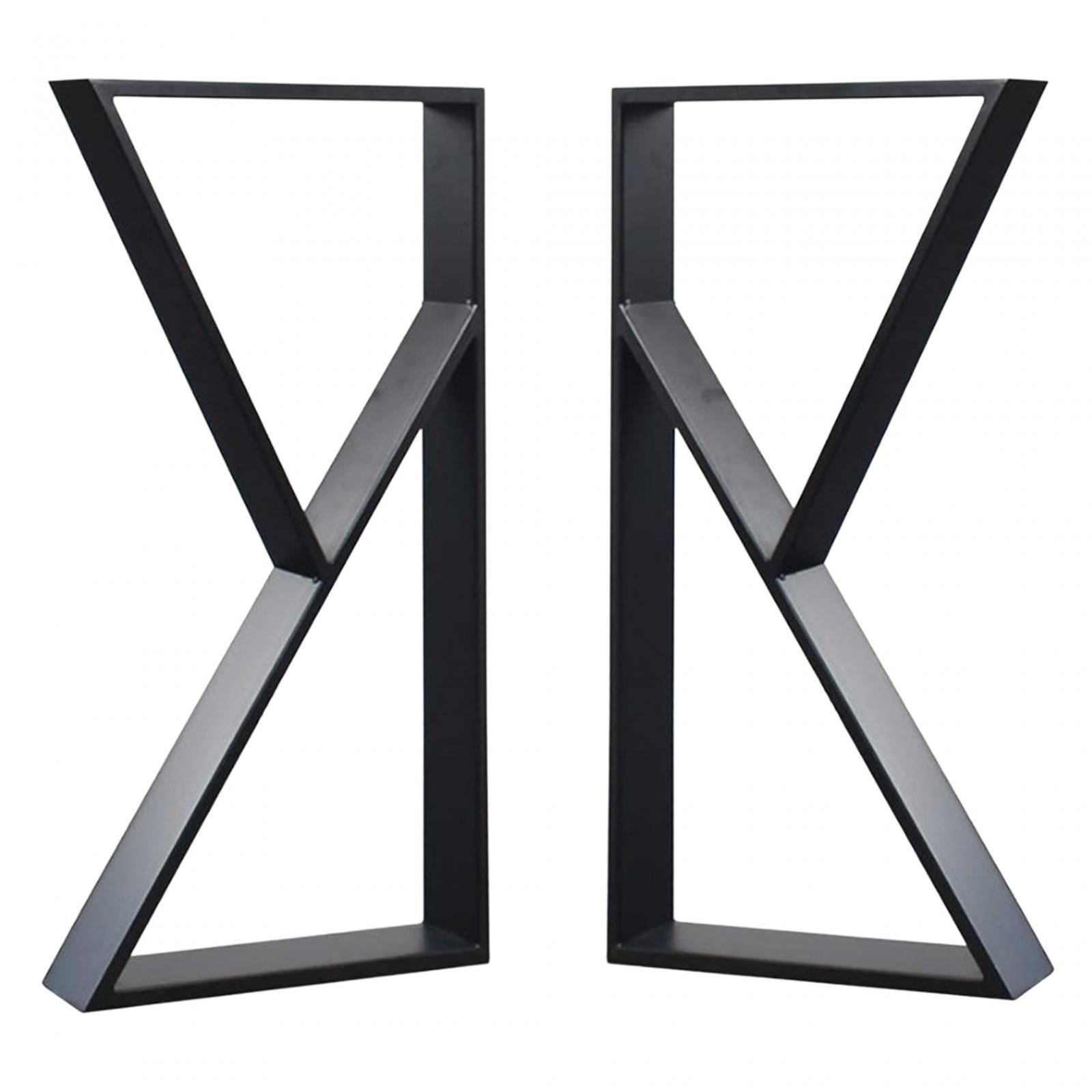 Metal Table Legs Dining Table Legs Heavy Duty 27.5 inch Height Black 2Pcs Desk Legs Furniture