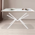 thumbnail image 1 of Metal Table Legs, Table Crossed-leg, Modern Table Legs For Glass, Marble, Or Wooden Tabletops, 1 of 16