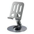 thumbnail image 1 of Metal Tablet Stand with 360° Rotation | Foldable & Portable Desktop Holder for Phones & iPads up to 12.9 Inches | Durable Lazy Person Mount, 1 of 2