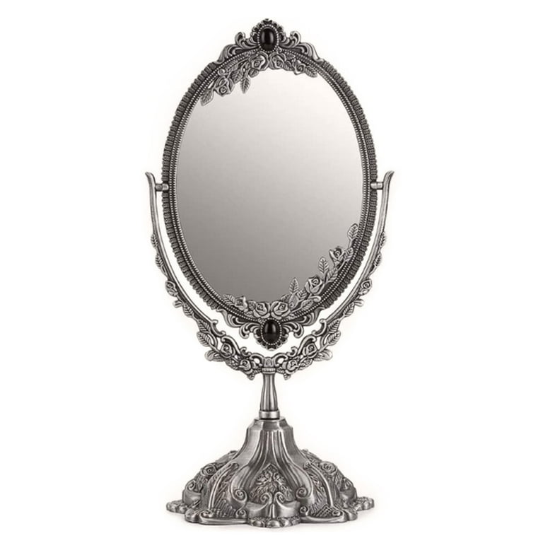Vintage makeup mirror on stand shop