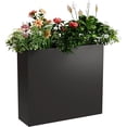 thumbnail image 1 of Metal Tall Planter Box 30"Lx12"Wx24"H Adjustable Shelf & Drainage Holes - Steel Indoor/Outdoor, 1 of 7