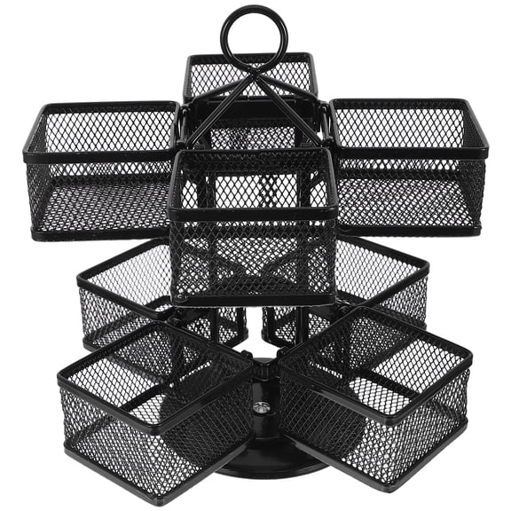 Metal Tea Bag Holder Organizer 360 Degree Rotating Tea Bag Carousel for Kitchen Countertop for Coffee Creamer Sugar Packets