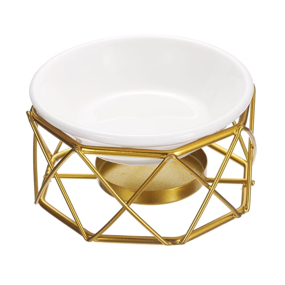 Metal Tealight Candle Holder, Square Tealight Wax Warmer Aroma Diffuser Furnace, Gold