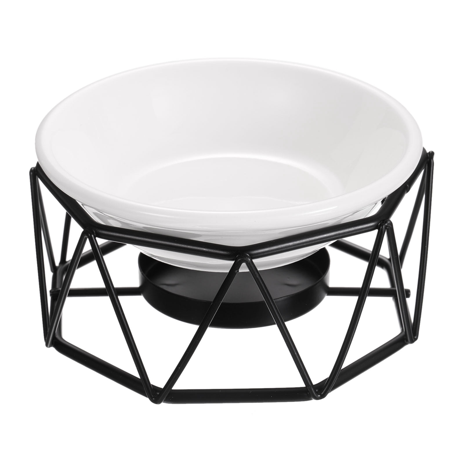 Metal Tealight Candle Holder, Triangle Shape Ceramic Tealight Wax ...