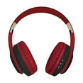 thumbnail image 1 of Metal Telescopic Over Ear Bluetooth Headphones,Bluetooth 5.3,Wired Wireless Dual Mode,40mm HiFi Driver,Noise Reduction,Low Latency Gaming,Soft Earmuffs,FM TF Card Support Headset for Phone PC, 1 of 2