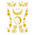 Metal Temporary Stickers Face Gold Temporary Transfer Stickers For