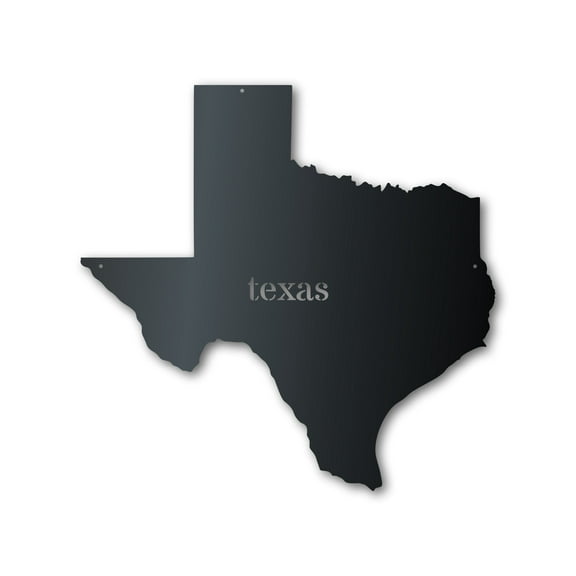Metal Texas Wall Art - Custom Metal US State Sign - 14 Color Options 46