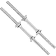 Metal Threaded Dumbbell Handles Chrome Grip - 24 x 1 inch