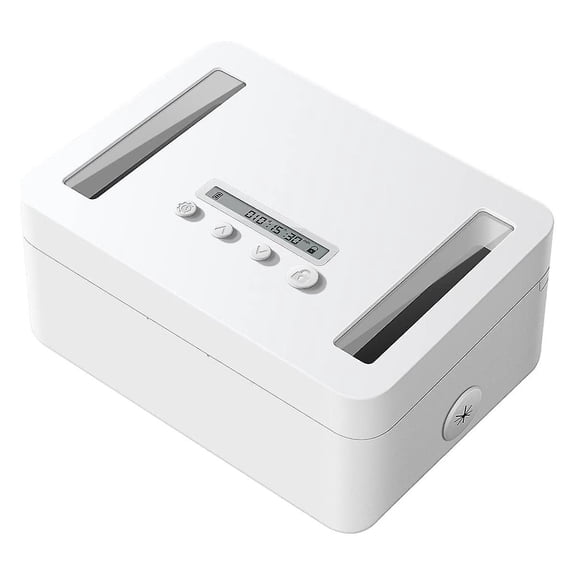 Metal Timed Lock Box,Time Lock Box with Child Lock and LED Display,Self-Control Timer Locker for Ph