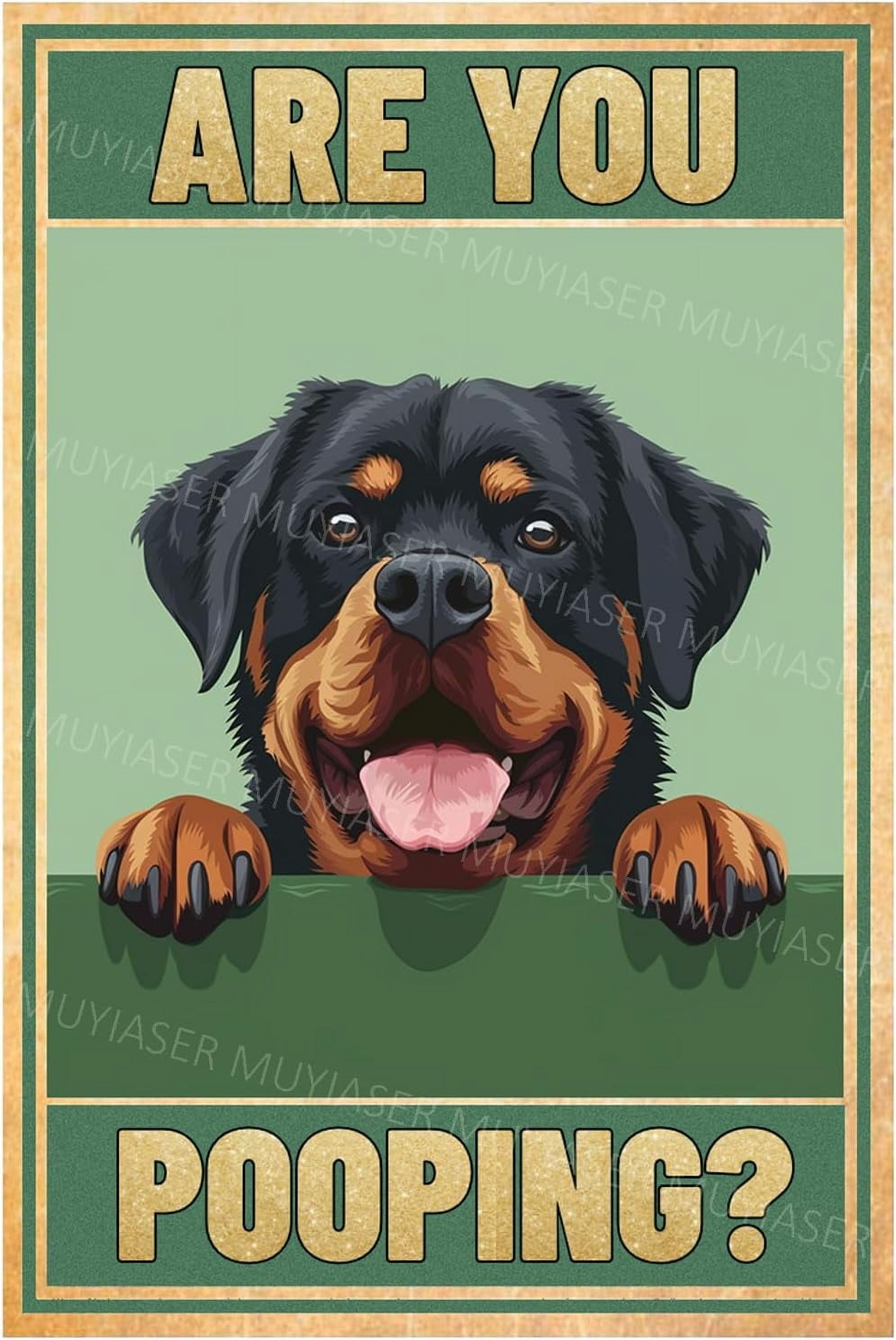 Segnale In Metallo Vintage 'Attenzione Rottweiler' - Cartello Decorativo In Alluminio 20x30 Cm Per Casa, Giardino, Garage - Stile Retrò