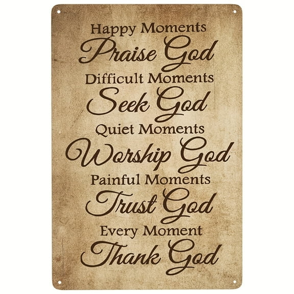 Metal Tin Sign, Bible Verse Healing Vintage Metal Tin Sign, Vintage Plaque Decor Wall Art, Wall Decor,8x12 Inch