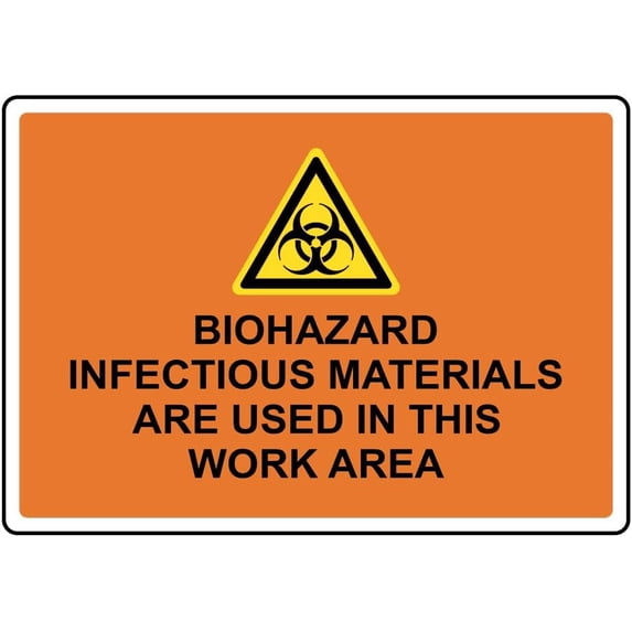 Metal Tin Sign, Biohazard Infectious Materials Hazardous Material ...