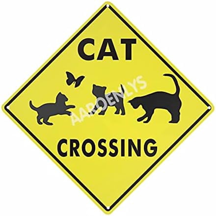 Metal Tin Sign Deer Xing Crossing Farm Organic Country Yard Sign Aluminum Street Sign for Indoor Outdoor Home Decor Wall Decoration 8x8 Inch